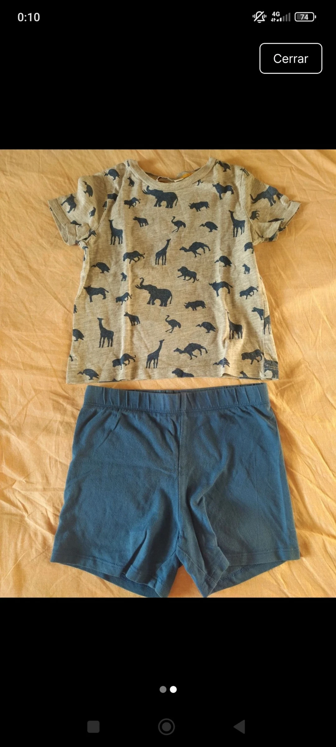 Pijama infantil de verano 110cm